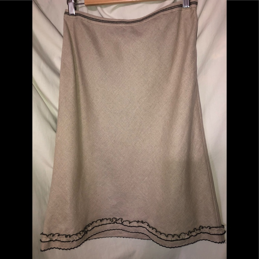 ANN TAYLOR LOFT LINEN SKIRT SZ 0 -#0149-052019TR